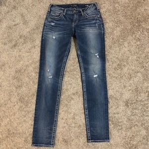 Silver Boyfriend Jeans